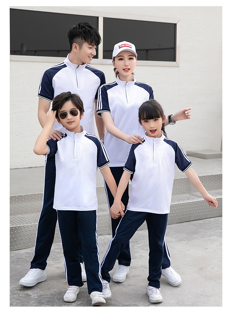棉盖丝短袖运动套装(男+女+童)(图6)