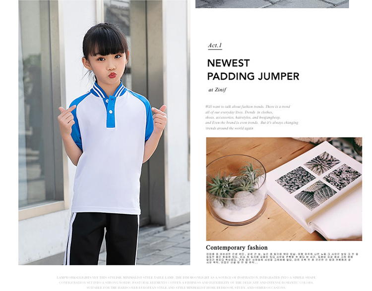 棉盖丝短袖运动套装(男+女+童)(图3)