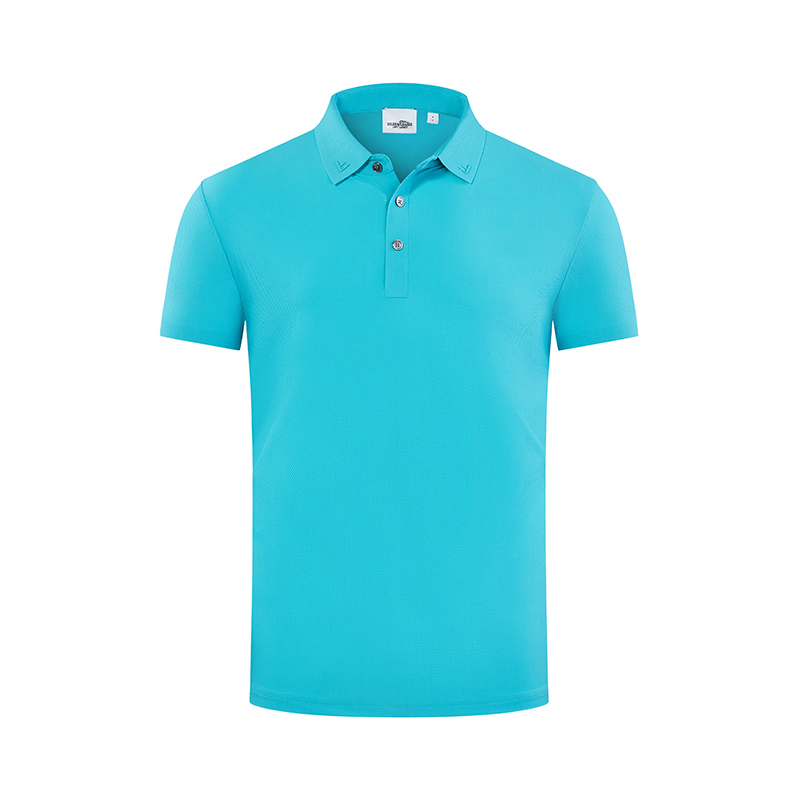 经编大格运动翻领短袖polo衫