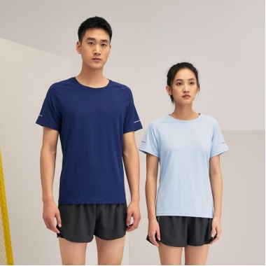 欧码圆领跑步T恤