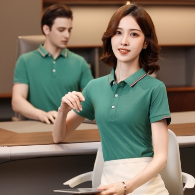 195克仿棉翻领短袖POLO衫