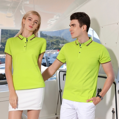 200克冰离子凹凸双杠Polo衫