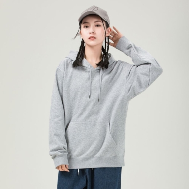 300克毛圈连帽套头卫衣