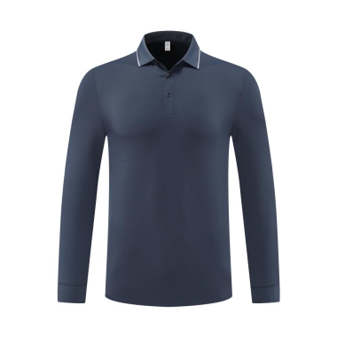 华夫格长袖POLO衫（已售罄，需定制）