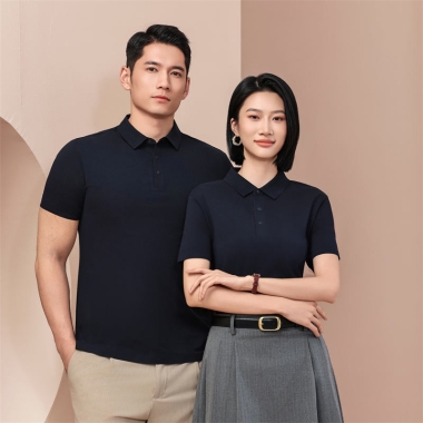 200克贴合四合扣短袖POLO