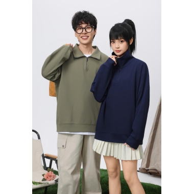 翻领卫衣