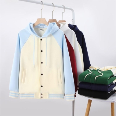 连帽棒球服