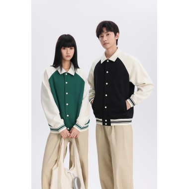 翻领棒球服卫衣